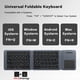 thumbnail image 4 of Teclado Táctil Inalámbrico Bluetooth Portátil, Teclado Inalámbrico Triple Plegable y Recargable para PC, Portátil y Tableta., 4 of 9