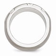 thumbnail image 2 of Edward Mirell Titanium & Sterling Silver .10ctw Dia 10mm Ring, 2 of 4