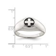 thumbnail image 3 of Mens Sterling Silver Antiqued Cross Ring, 3 of 4