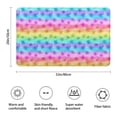 thumbnail image 3 of Pioneer Flower Floral Print Pattern Bathroom Rugs Mat, Non Slip Microfiber Bathroom Rug with Rubber Backing, Soft Mats for Bathroom Floor Tub Shower, 20"x32", 3 of 5