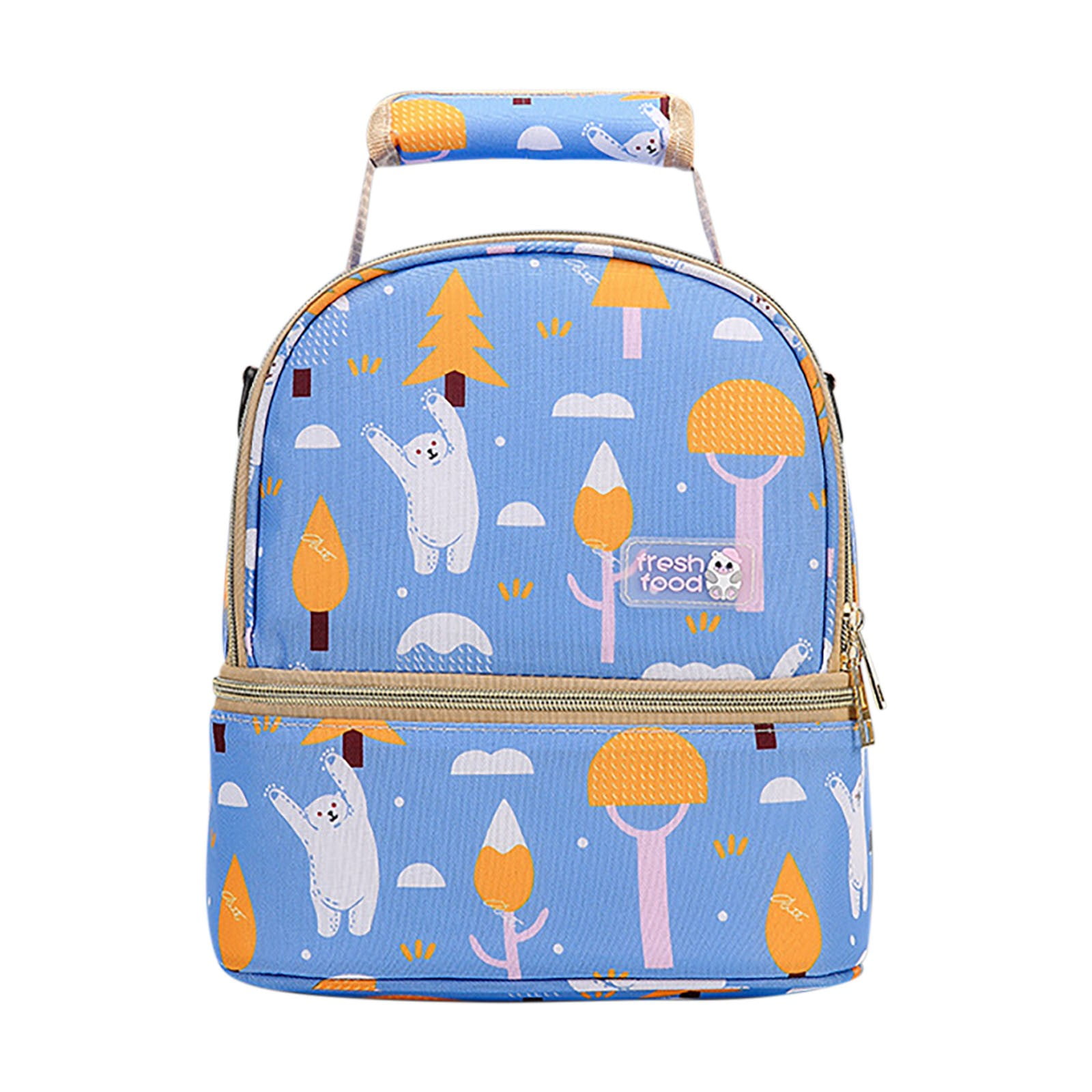 SPOORYYO Breastmilk Cooler Bag with Ice Pack,Insulation Bag Milk Bag Milk Storage Backpack Bento Bag Double-layer Breast Milk Backpack Milk Bottle Fresh-keeping And Refrigerated Mommy Bag