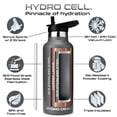 thumbnail image 2 of 20oz (Fluid Ounces) Standard Mouth Hydro Cell Stainless Steel Water Bottle Graphite, 2 of 3