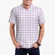 thumbnail image 1 of Balery Purple Checkboard Camisa Polo de Hombre con Estampado, de Manga Corta y Tejido Medio, Camisa Tipo Golf Polo-Large, 1 of 6