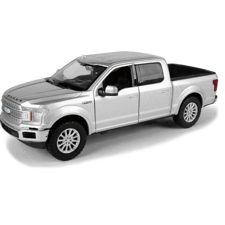 Motormax 2019 Ford F-150 Limited Crew Cab, Metallic Silver Diecast