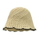 thumbnail image 3 of Sombrero de cubo Fernando tejido a mano para mujer Beige, 3 of 8