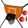 thumbnail image 1 of koolsoo Mini Panier de Basketball pour Trampoline But Jeu Extérieur Support de Basketball Orange avec Deux Ballons, 1 of 9