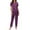 A-Purple103, variant on Yuanlong Womens Pajama Sets 2-Piece Satin Sleepwear For Women Long Sleeved Pants Spring Summer Loungewear Comfortable Nightwear