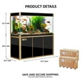 thumbnail image 6 of Aqua Dream 135 Gallon Tempered Glass All-in-one Aquarium Black With Gold, 6 of 7