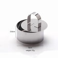 thumbnail image 4 of Stainless Steel 3D Cake Molds with Pusher Lifter Cooking Rings Set of 4,Baking Dish Bakeware Tools Cupcake Mold Mousse, 4 of 5