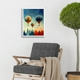 thumbnail image 2 of Forest Reflections On Hot Air Balloons Watercolour Art Print Framed Poster Wall Decor 12x16 inch, 2 of 5