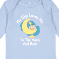 thumbnail image 4 of Inktastic Gigi Loves Me to the Moon and Back Boys or Girls Long Sleeve Baby Bodysuit, 4 of 5