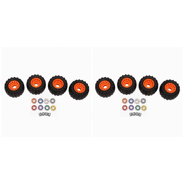 Roues de Skateboard Tout-Terrain Longboard (Ensemble de 8 avec Manchon de Roulement)