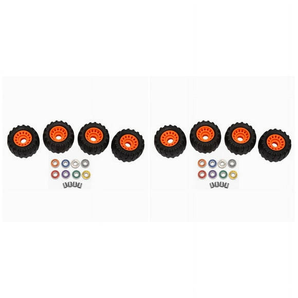 Off Road Skateboard Longboard Wheels (Set of 8 Contains Bearing Sleeve)