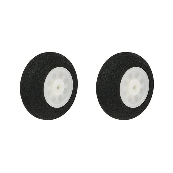 RC Airplane Wheels 2PCS RC Airplane Aircraft Sponge Wheels 0.98 inch x 0.07 inch