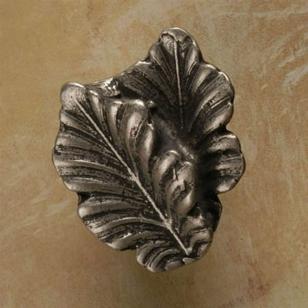 Fancy Double Leaf Knob - Fancy double oak leaf knob (Set of 10) (Antique Bronze)