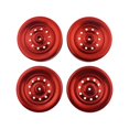 thumbnail image 1 of Esquirla Hard Plastic Tires Metal Wheel Rims Black/Red /10th Model Car RC Truck Red Wheel Rim, 1 of 7
