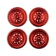 thumbnail image 1 of Llantas de plástico duro con ruedas y llantas de metal resistente en negro/rojo para coche RC WPL D12 a escala 1/10. Llanta roja, 1 of 7