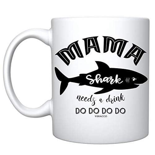 Baby Shark Doo Mummy Daddy Cute Personalised MUG Novelty Mothers Gift His Her 