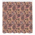 thumbnail image 2 of Ambesonne Paisley Shower Curtain, Vintage Leaf Flower Motif, 69"Wx70"L, Peach Rose, 2 of 4