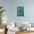 thumbnail image 2 of Stupell Industries Drifting Colors Boats Gray Framed Floater Canvas Wall Art, design by Hannah Dawson, 25 x 17, 2 of 9