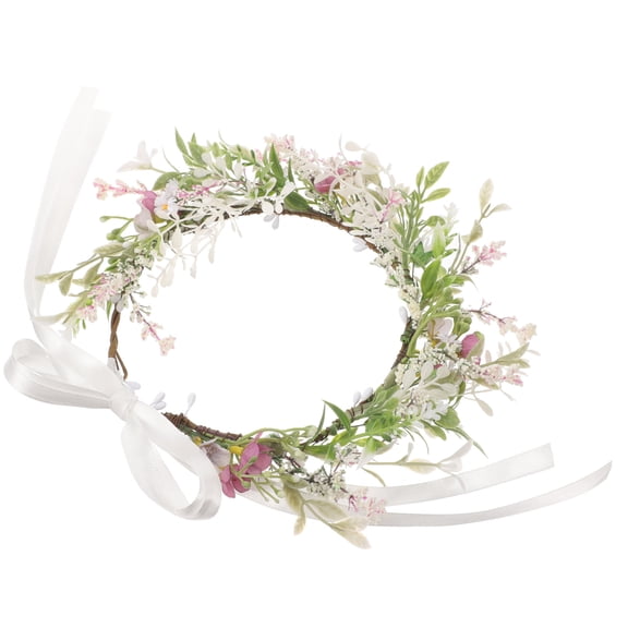 HEMOTON Floral Crown for Girls and Women Simple Elegant Cloth Flower Headband for Decoration Multi Color
