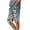 Army Green, variant on SOOMLON Bermuda Shorts for Women Plus Size Elastic Waist Long Shorts Button Floral Shorts with Pockets Vacation Bottoms