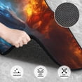 thumbnail image 3 of Fuzoiu Red And Blue Fire Dragon E Print Carpet Floor Mats for Car,Car Foot Mat Set,Universal Fit 4 Piece Mat Pad Set,Fits Most Cars Trucks Vans Sedans SUV Auto Carpet Mat Se, 3 of 7
