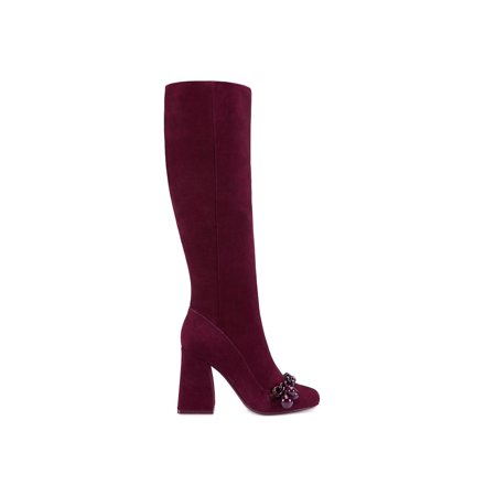 Addison Leather - Tory Burch Womens Addison Leather Round Toe Knee High Fashion Boots