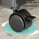 thumbnail image 5 of Carrito de almacenamiento con ruedas de 3 niveles | Organizador deslizante estrecho con ruedas y frenos | Estantes ajustables para baño y cocina | 40 x 12 x 62 cm | Negro o blanco, 5 of 6