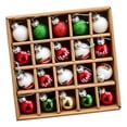 thumbnail image 2 of Juego surtido de 20 bolas navideñas colgantes de cristal resistente coche de color, 2 of 9