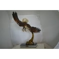 thumbnail image 2 of Nifao Eagle Soaring Bronze Statue by W Aribu – Home Decor Sculpture, 16"L x 7"W x 20"H, 2 of 10