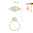 thumbnail image 5 of ANGARA Golden South Sea Cultured Pearl Triple Shank Ring in 14K Rose Gold for Women | June Birthstone, Birthday, Anniversary, Jewelry Gift for Women | Pearl Ring, 5 of 9
