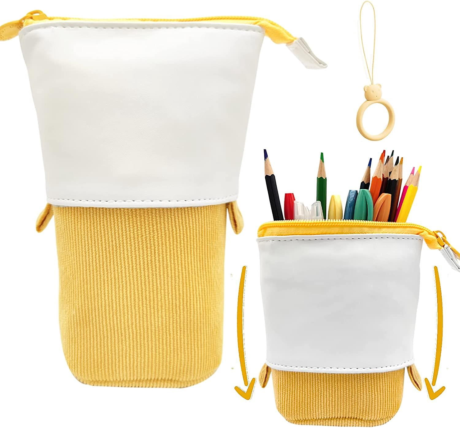 LEGAMI - 2-in-1 Soft Silicone Case - Kawaii Table Pen Holder, Zipper, Silicone
