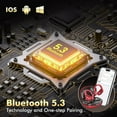 thumbnail image 4 of Wireless earbuds Bluetooth headphones 80hrs playback ear buds power display with noise canceling mic with earhooks for sports/workout/running, 4 of 14