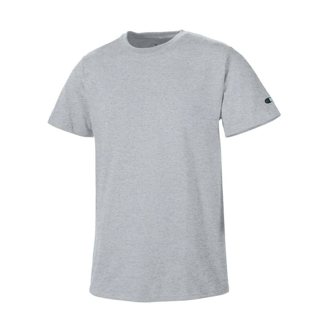 Champion Mens Basic Tee, XL, Light Steel