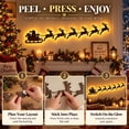 thumbnail image 6 of Fwttom Christmas Wall Decor with LED Lights Wooden Reindeer Sleigh Wall Lights Christmas Decorations Indooor for Holiday Home Decor, 6 of 8