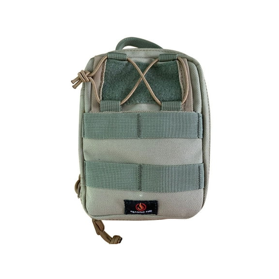 Roaring Fire Ember MOLLE EDC Utility Organizer Pouch, FDE, 7.48x6x1.25 inch