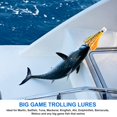 thumbnail image 5 of Señuelos Señuelos de pesca de agua salada, señuelos de caza mayor en alta mar para atún Marlin Señuelos de pesca de aguas profundas Cebo aparejado Líder de falda de calamar, 5 of 5