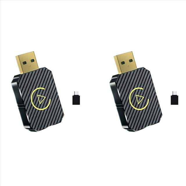 2X Adaptador Inalámbrico CarPlay Android Auto con Conexión por Cable A Inalámbrica 2 en 1 Car Ai Box para para para para Conectar y Usar