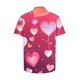thumbnail image 4 of Camisas de Manga Larga para Hombres Día de San Valentín Impreso Botón Solapa, Camisa de Manga Corta Casual para Regalos, 4 of 9