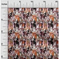 thumbnail image 2 of oneOoneSilkTabbyOrangeFabricAfricanCraftProjectsDecorFabricPrintedByTheYard42InchWide, 2 of 4