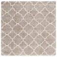 thumbnail image 2 of SAFAVIEH Hudson Jaye Plush Geometric Shag Area Rug, Beige/Ivory, 7' x 7' Square, 2 of 9