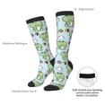 thumbnail image 4 of Pofeuu Cute Floral Frog Print Stockings, Adult Running Hiking Socks for Youth and Adult, 4 of 6