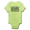 thumbnail image 1 of CafePress - You Mess With My Grandpa Body Suit - Baby Light Bodysuit, 1 of 1
