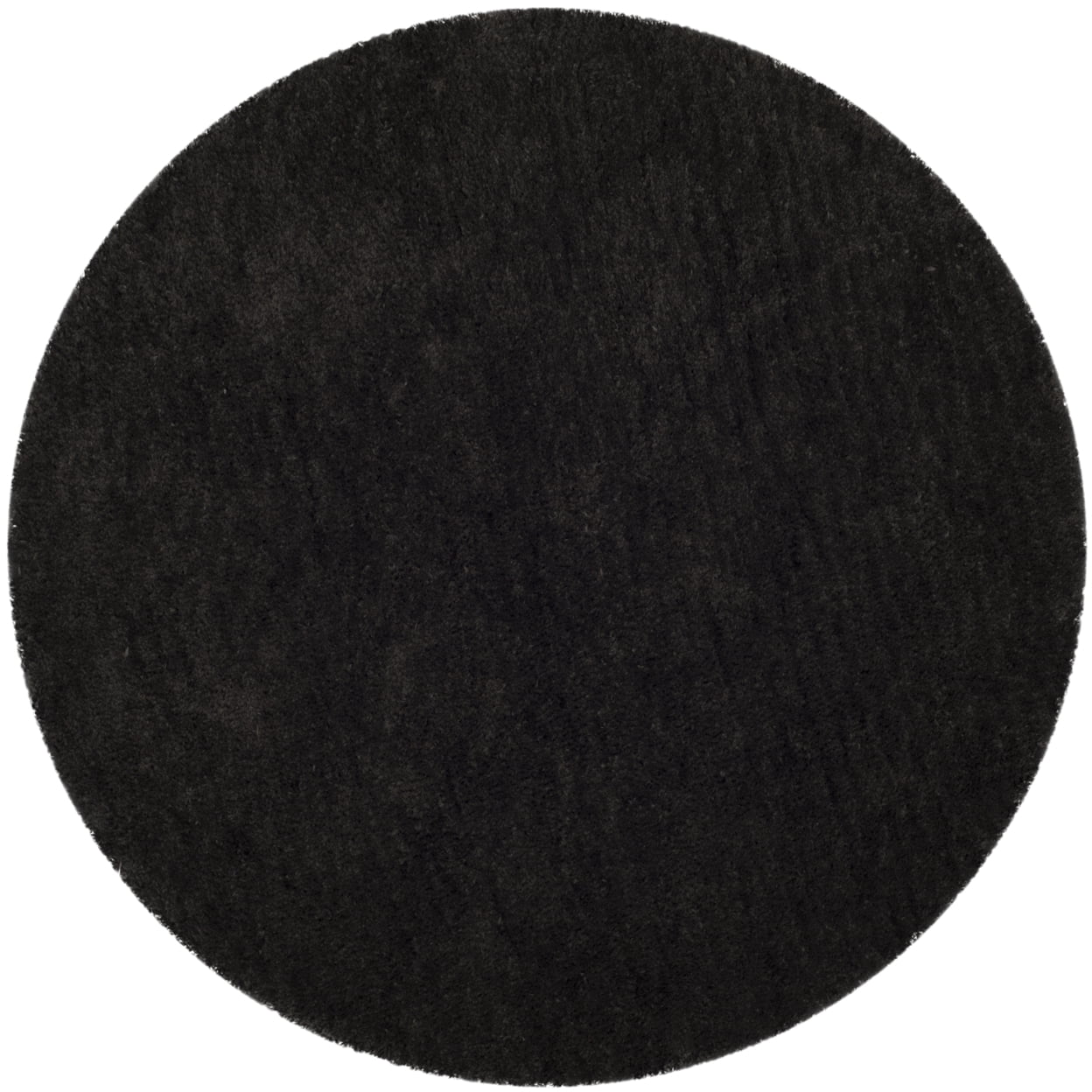 SAFAVIEH Sybella Solid Plush Polyester Sheep Shag Area Rug, Charcoal, 5' x 8'