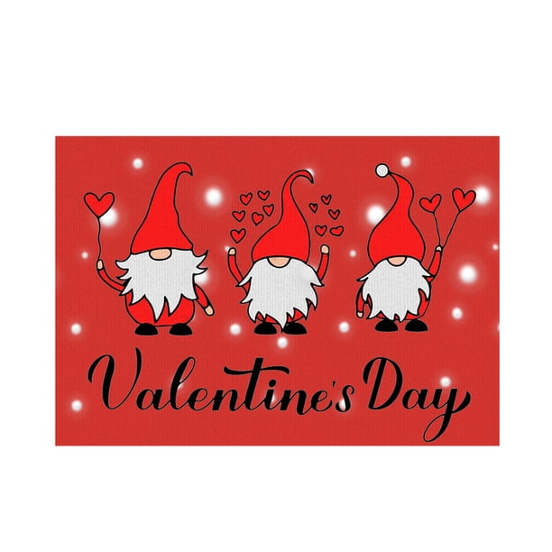 Día de San Valentín Alfombra Love Living Room Dormitorio Felpudo Holiday Floor Mat Gift Mat 80x120CM Wmkox8yii HFSH6338
