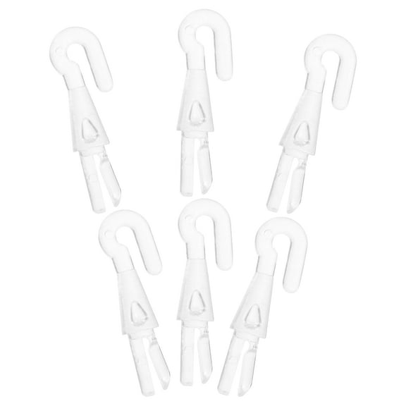 ADNE 8pcs Blind Wand Hook Sleeve Mini Blind Wand Hook For Cordless Cellular Shades And Vertical Blinds Window Blinds Hardware Transparent AB