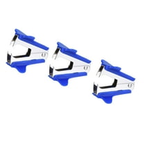Uxcell Staplers Puller Steel Jaw Office Home Staple Remover Tools, Blue 3 Pack