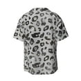 thumbnail image 2 of KLL Wild Animal Leopard Print Men's Shirt Short Sleeve Button Down Summer Cuba Beach Shirts- XX-Large, 2 of 7