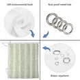 thumbnail image 4 of Sage Green Branches Shower Curtain, Waterproof Shower Curtains for Bathroom, Vintage Art Farmhouse Washable Fabric Bathtub Curtain Set Bath Decor with 12 Hooks 72"x78", 4 of 8